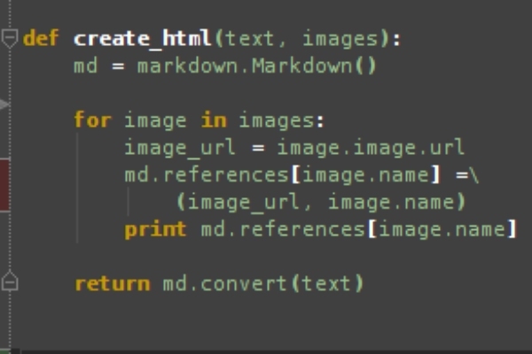 Create HTML